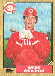 1987 Topps Baseball Cards      569     Wade Rowdon